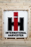 Large International Harvester IH Single Sided Porcelain Neon Sign & Original Can TAC 9