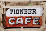Pioneer Café Double Sided Metal Diecut Neon Sign & Neon Arrow TAC 7