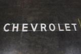 Large 18' Chevrolet Single Sided Porcelain Dealership Letters TAC 7.75