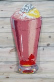 Coke Milk Shake Single Sided Tin Embossed Metal Sign TAC 8.75