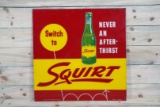 Switch To Squirt w/ Bottle Single Sided Tin Metal Sign TAC 8.25