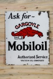 Ask for Gargoyle Mobil Authorized Service Single Sided Porcelain Sign TAC 8