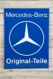 Mercedes-Benz Original-Teile Single Sided Porcelain Rolled Edge Sign TAC 9