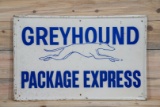 Greyhound Package Express Single Sided Tin Self Framed Metal Sign TAC 7