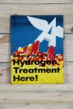 Flying A Hydrogen Treatment Here Single Sided Tin Metal Sign TAC 7.5