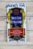 Agency For North Star Refrigerators Single Sided Porcelain Sign TAC 8