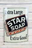 Star Soap Extra Large Extra Good Single Sided Porcelain Curved Sign TAC 7.9