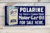 Polarine Motor Car Oil For Sale Here Metal Flange Sign TAC 7.5 & 6