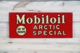 Mobiloil Arctic Special Single Sided Tin Metal Sign TAC 8.25