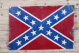 Confederate Flag Single Sided Porcelain Sign TAC 6.75
