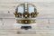Standard Oil of Indiana Gold Crown One-Piece Cast (OPC) Milk Glass Globe TAC 9+