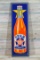 Star Bottling Works w/ Orange Drink Bottle Single Sided Tin Self Framed Metal Sign TAC 8.9