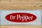 Drink Dr. Pepper Factory Error Single Sided Tin Embossed Metal Sign TAC 9