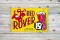 Red Rover Soda 15 Cents & Dog Graphic Masonite Sign TAC 9