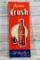 Orange Buvez Crush w/ Crushy Single Sided Tin Embossed Metal Sign TAC 8.5
