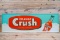 Orange Crush & Bottle Single Sided Tin Embossed Metal Sign TAC 9.75