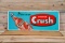 Discover Orange Crush Single Sided Tin Embossed Metal Sign TAC 8.9