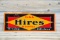 Drink Hires In Bottles Bracing Delicious Single Sided Tin Embossed Metal Sign TAC 7.5