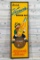 Drink Vernor's Ginger Ale Single Sided Tin Embossed Metal Vertical Sign TAC 9