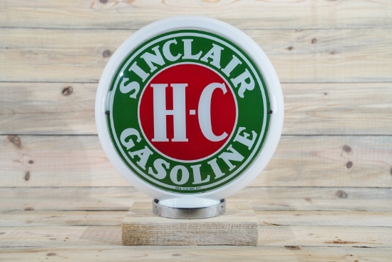 Sinclair H-C Gasoline Globe & 13.5" Lenses TAC 9 & 8