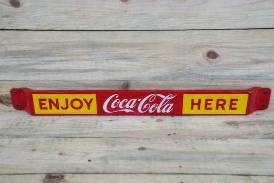 Enjoy Coca-Cola (Coke) Here Porcelain Door Push TAC 9+