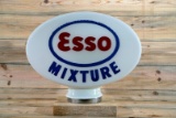 ESSO Mixture One-Piece Baked (OPB) Milk Glass Globe TAC 8.5
