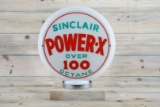 Sinclair Power-X Over 100 Octane Gas Globe & 13.5