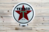 Texaco White-T Star Logo Gas Globe & 13.5