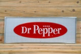 Drink Dr. Pepper Single Sided Tin Embossed Metal Sign TAC 9.5