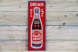 Drink Bob's Cola Single Sided Tin Embossed Metal Sign TAC 9