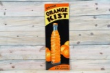 Drink Orange Kist & Other Flavor Single Sided Tin Embossed Metal Sign TAC 9
