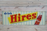 Drink Hires Single Sided Tin Embossed Metal Sign TAC 8.9