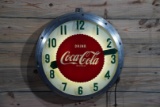 Drink Coca-Cola Lighted Clock by Modern Clock Advertising Company