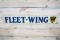 Fleet-Wing w/ Ethyl Logo Single Sided Tin Metal Tacker Sign TAC 8.75
