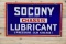 Socony Chassis Lubricant Single Sided Porcelain Sign TAC 8.9