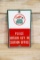 Associated Certified Clean Comfort Stations Single Sided Porcelain Sign TAC 9.75