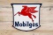 1947 Mobilgas Pegasus Single Sided Porcelain Pump Sign TAC 9.5