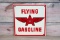 Flying A Gasoline Single Sided Porcelain Pump Sign TAC 9.5