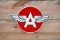 Flying A Logo Flat Truck Door Single Sided Porcelain Diecut Sign TAC 9