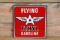 Flying A Ethyl Gasoline w/ Logo Single Sided Porcelain Pump Sign TAC 9.75