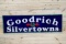 NOS Goodrich Silvertown w/ Logo Single Sided Porcelain Sign TAC 9