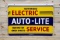 Auto-Lite Authorized Electric Service Double Sided Porcelain Sign TAC 9.5 & 9