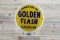 Golden Flash Gasoline Power Oil Co. Gas Pump Globe & 13.5