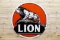 Lion Standing on the Rock Double Sided Porcelain ID Sign TAC 8.5 & 7.75