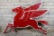 1957 Mobil Pegasus Cookie-Cutter Multi Piece Porcelain Sign TAC 9