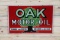 Oak Motor Oil w/ Logo Double Sided Porcelain Sign TAC 9.5 & 8.75