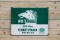 White Horse 100% Pure Pennsylvania Motor Oil Single Sided Porcelain Sign TAC 9.25