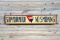 Seaside Stop Your Motor No Smoking Double Sided Porcelain Sign TAC 9.5
