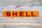 Shell Single Sided Porcelain Valance Sign TAC 9