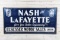 8' Nash & Lafayette Single Sided Wood Framed Metal Sign TAC 6.5